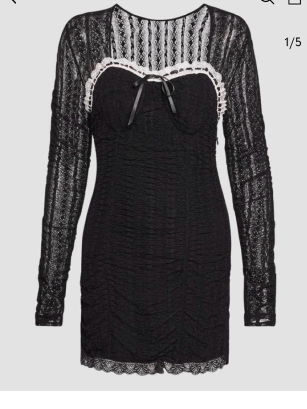 LoveShackFancy Evangelina Lace Mini Dress